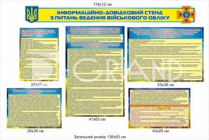 Стенд з питань ведення військового обліку