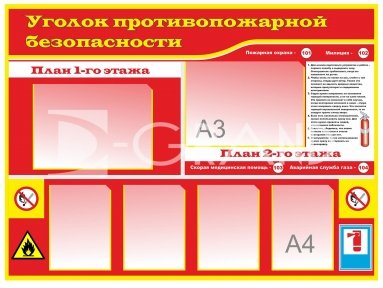 Стенд «Куточок протипожежної безпеки»