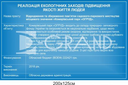 Інформаційний щит (композит+ламінація)