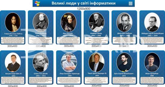 Комплект портретов 