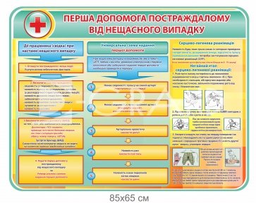 Перша допомога постраждалому при нещасних випадках