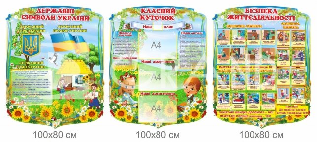 Комплект стендів з класним куточком
