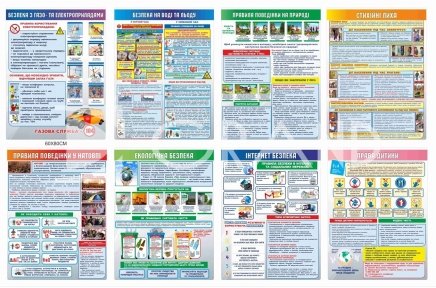 Набір стендів з безпеки та прав дитини