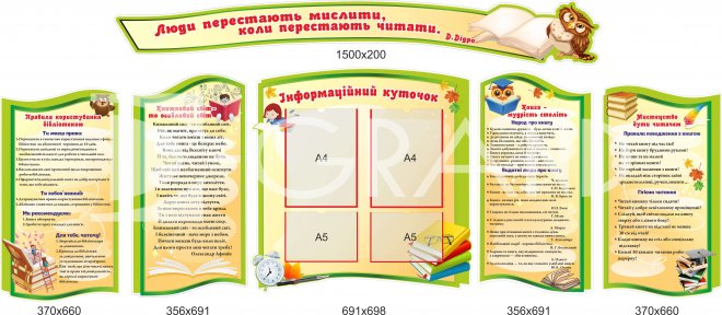 Комплект стендов для библиотеки