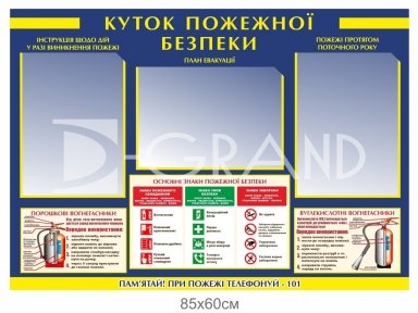 Куток пожежної безпеки: основні знаки поежежної безпеки, використання вогнегасників