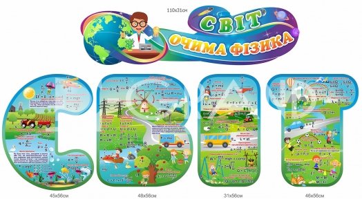 Композиція стендів «Світ очами фізика»