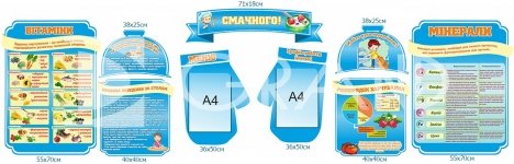 Композиція стендів у їдальню