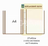 Військовий облік стенд з перекидною системою