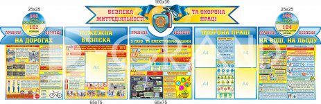 Композиція стендів з безпеки