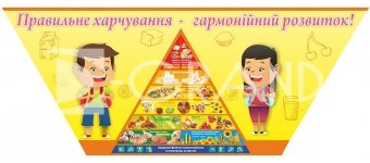 Стенд «Правильне харчування – гармонійний розвиток»