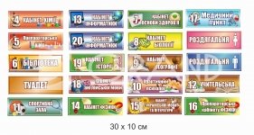 Таблички на двері шкільні